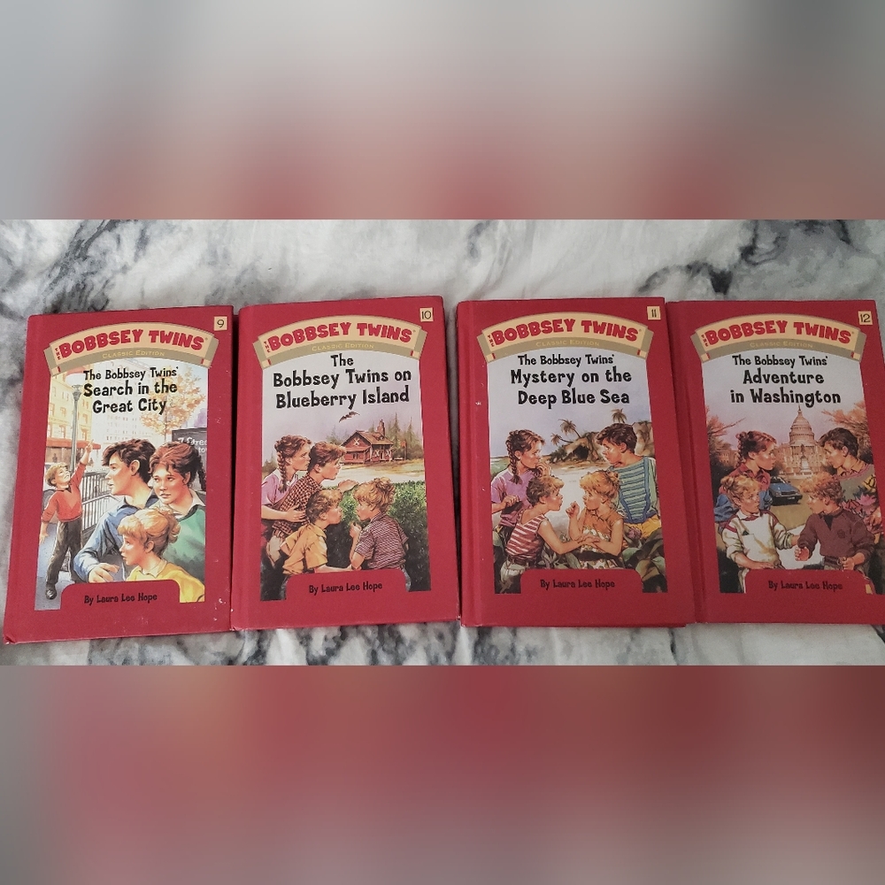 4 Bobbsey Twins Books #'s 9-12